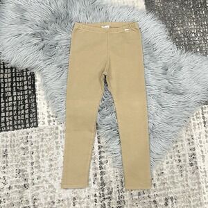 My Little Cozmo Organic Fleece Camel Brown Leggings Size 8Y NWT